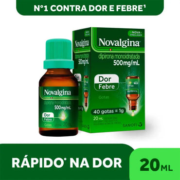 Novalgina Dipirona 500mg/ml Gotas (20ml)