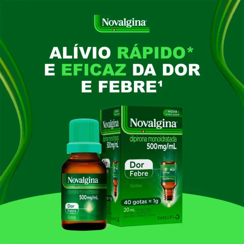 Novalgina Dipirona 500mg/ml Gotas (20ml)