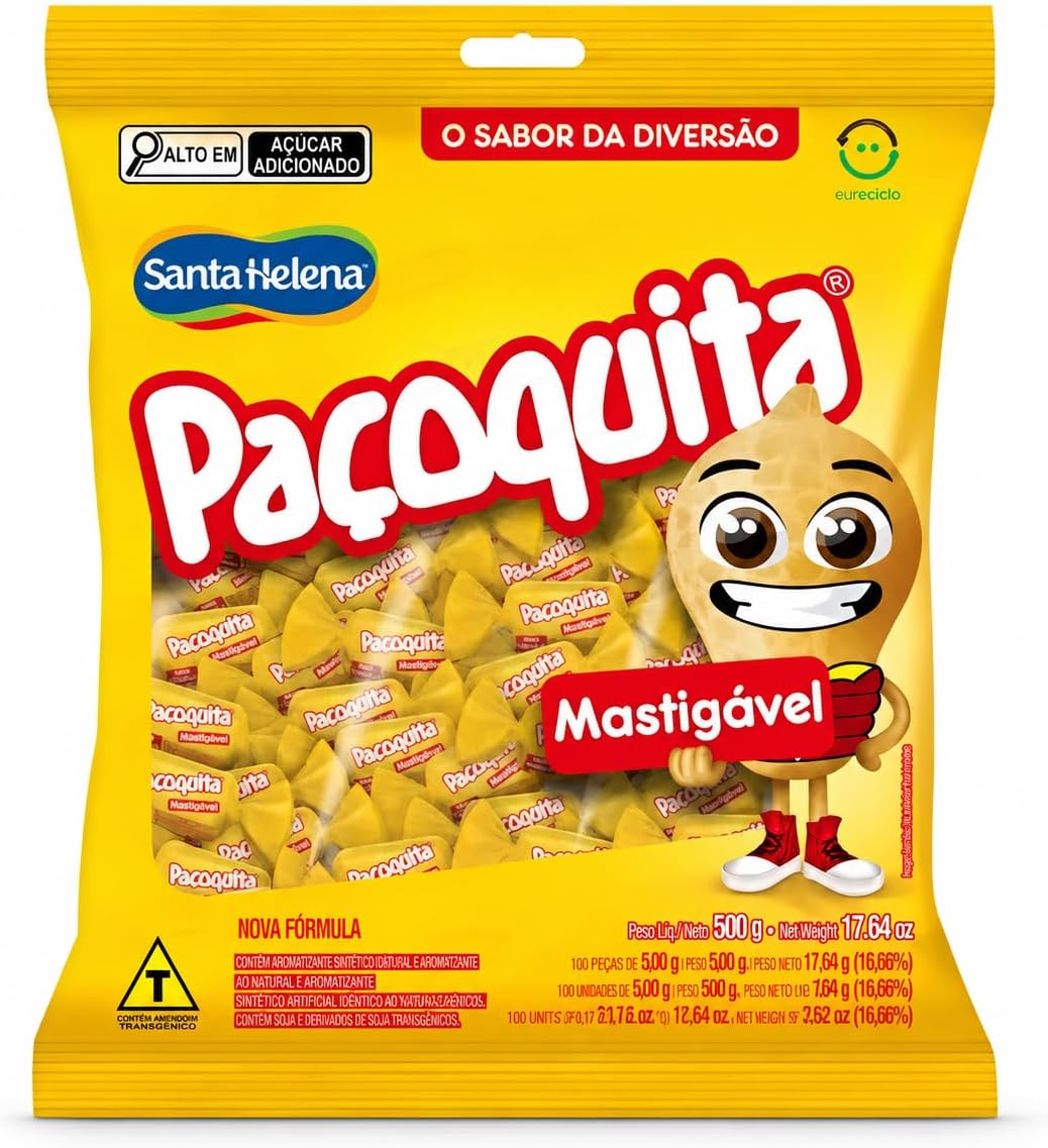 Bala Mastigável Paçoquita (500g)