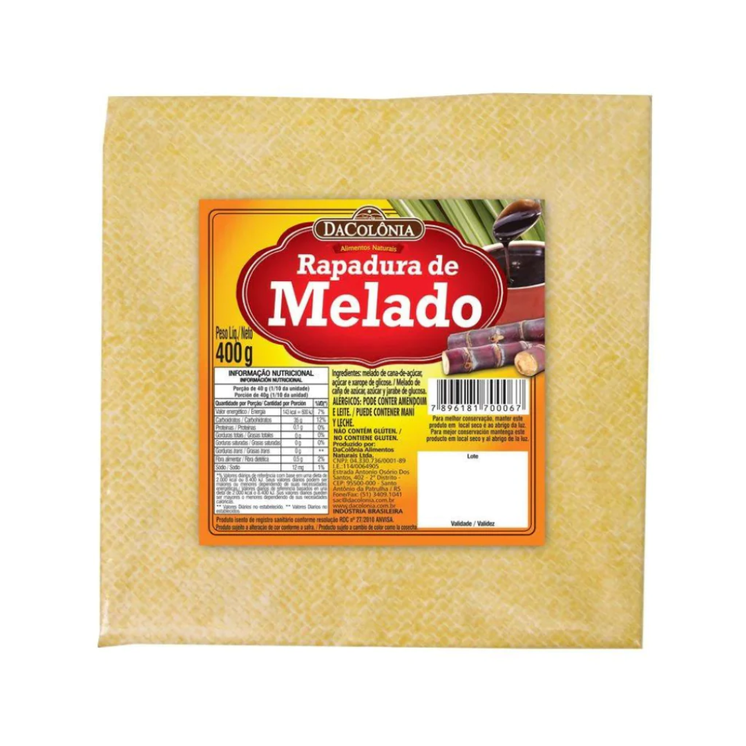 DaColônia Rapadura de Melado (400g)