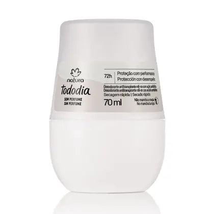 Natura Antitranspirante Roll-on Tododia: Sem Perfume (70ml)
