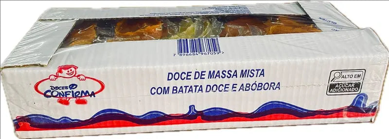 Doces Confirma - Doce de Abóbora e Batata Doce em Coração (24x24g | 600g)