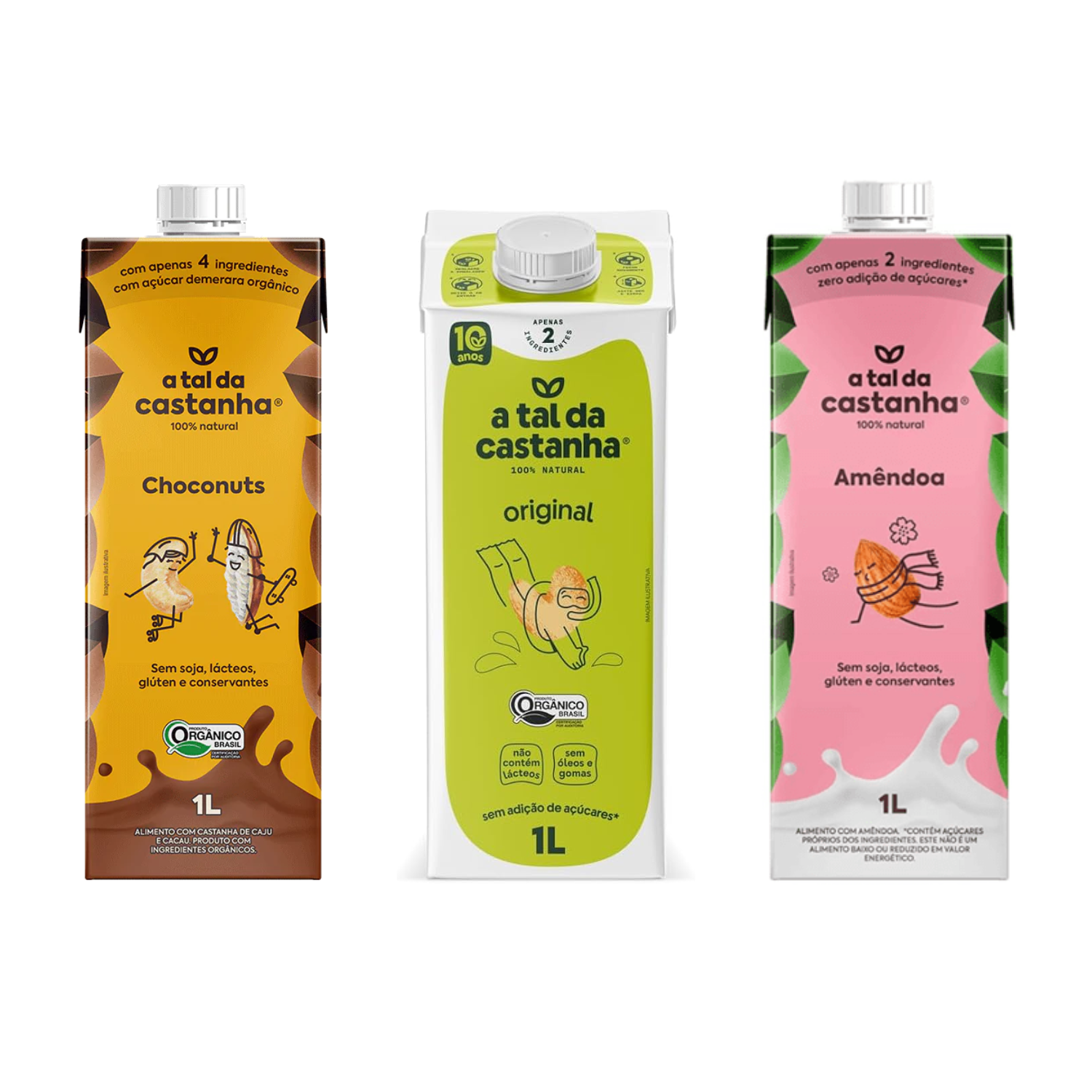 A Tal Da Castanha Bebida Vegetal - Unidade (1L) - Sabor: