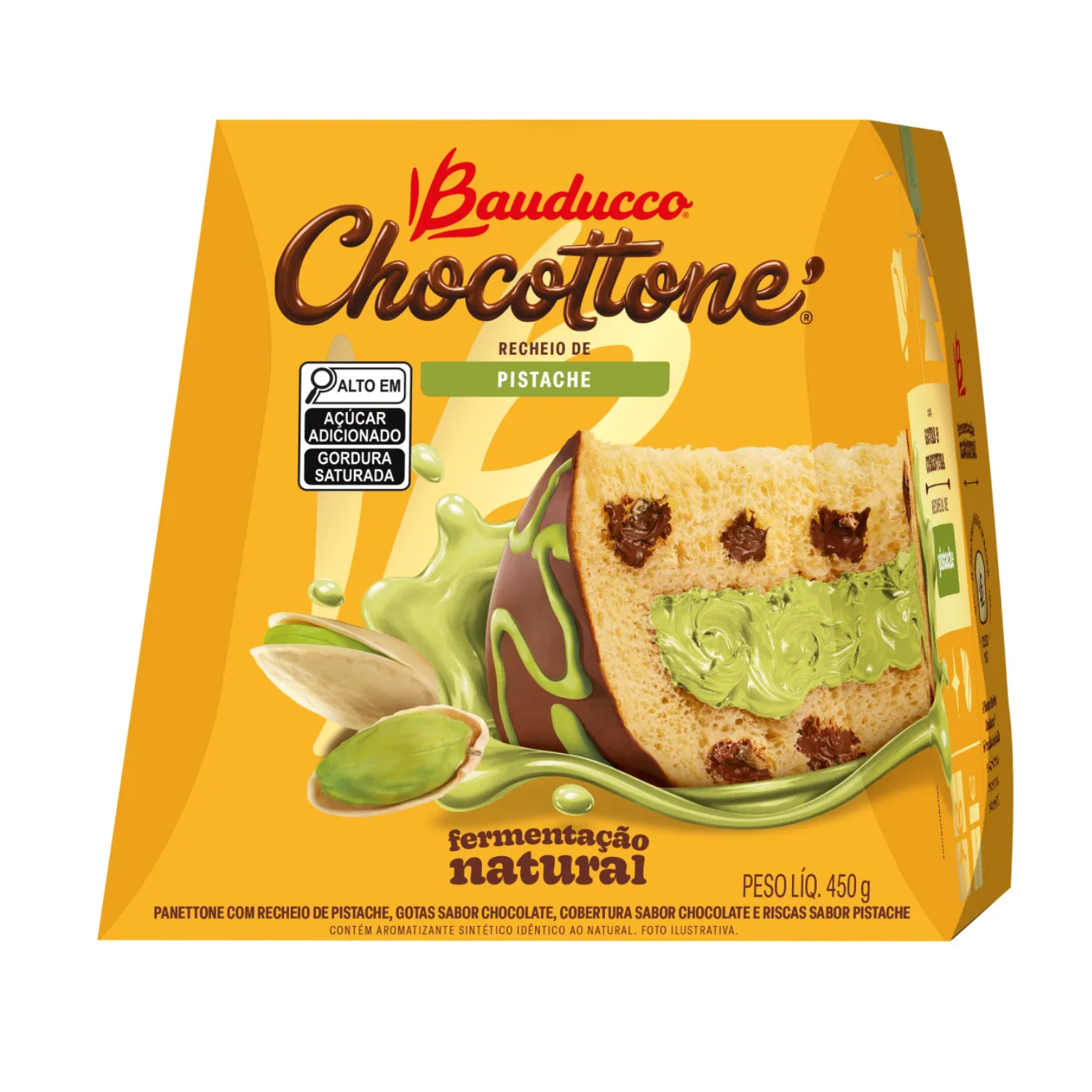 Bauducco Chocottone com Recheio de Pistache (450g)