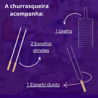 Churrasqueira Móvel Montana com Kit