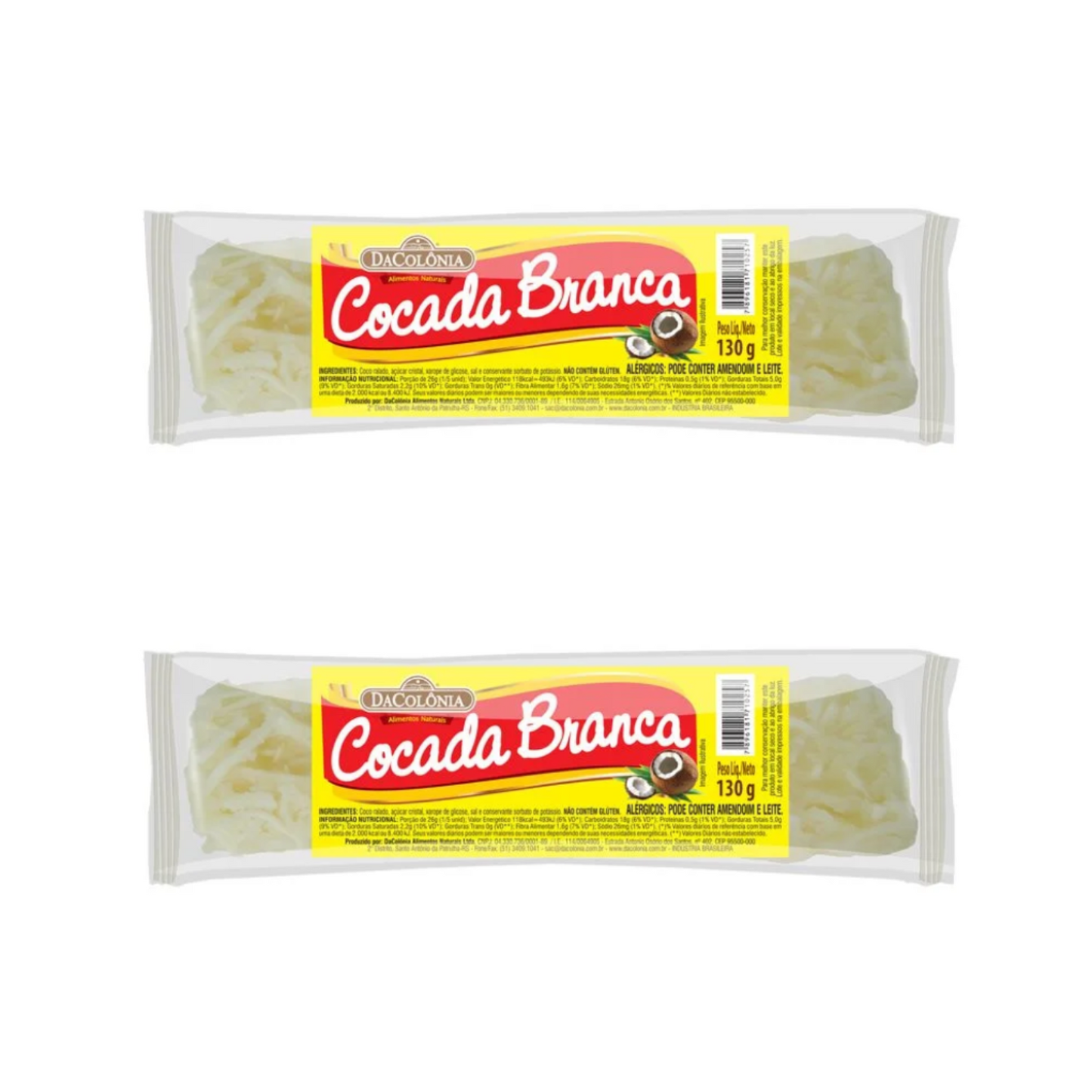 DaColônia Cocada Branca (2x130g)