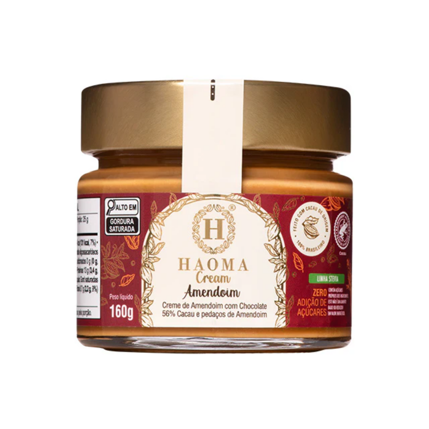 Haoma Creme de Amendoim | Linha Stevia (116g)
