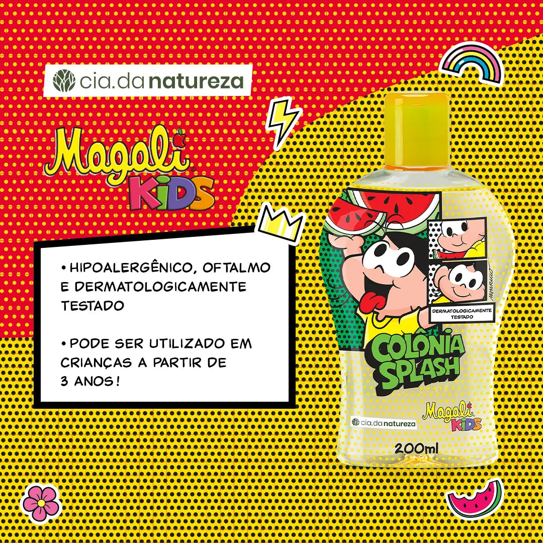 Colônia Splash Magali -  Turma da Mônica 200ml Oferta!