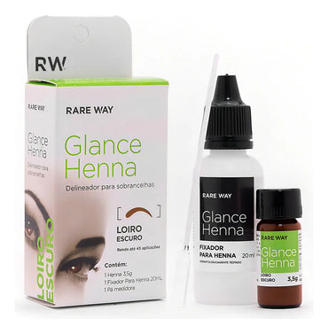 Rare Way Glance Henna Delineador para Sobrancelhas: Loiro Escuro (3,5g)