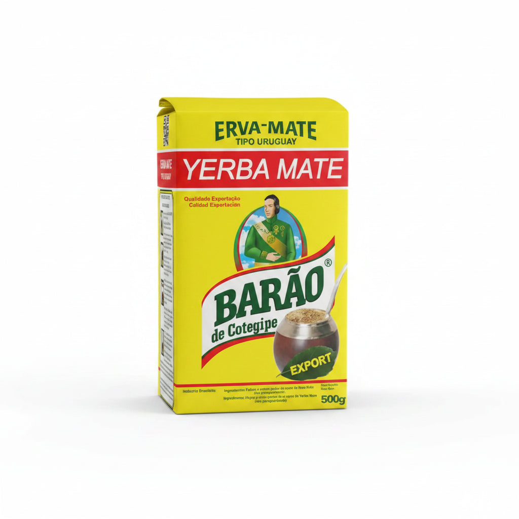 Barão de Cotegipe Erva Mate Tipo Uruguaia Export Barão Original Sem Açúcar 500g