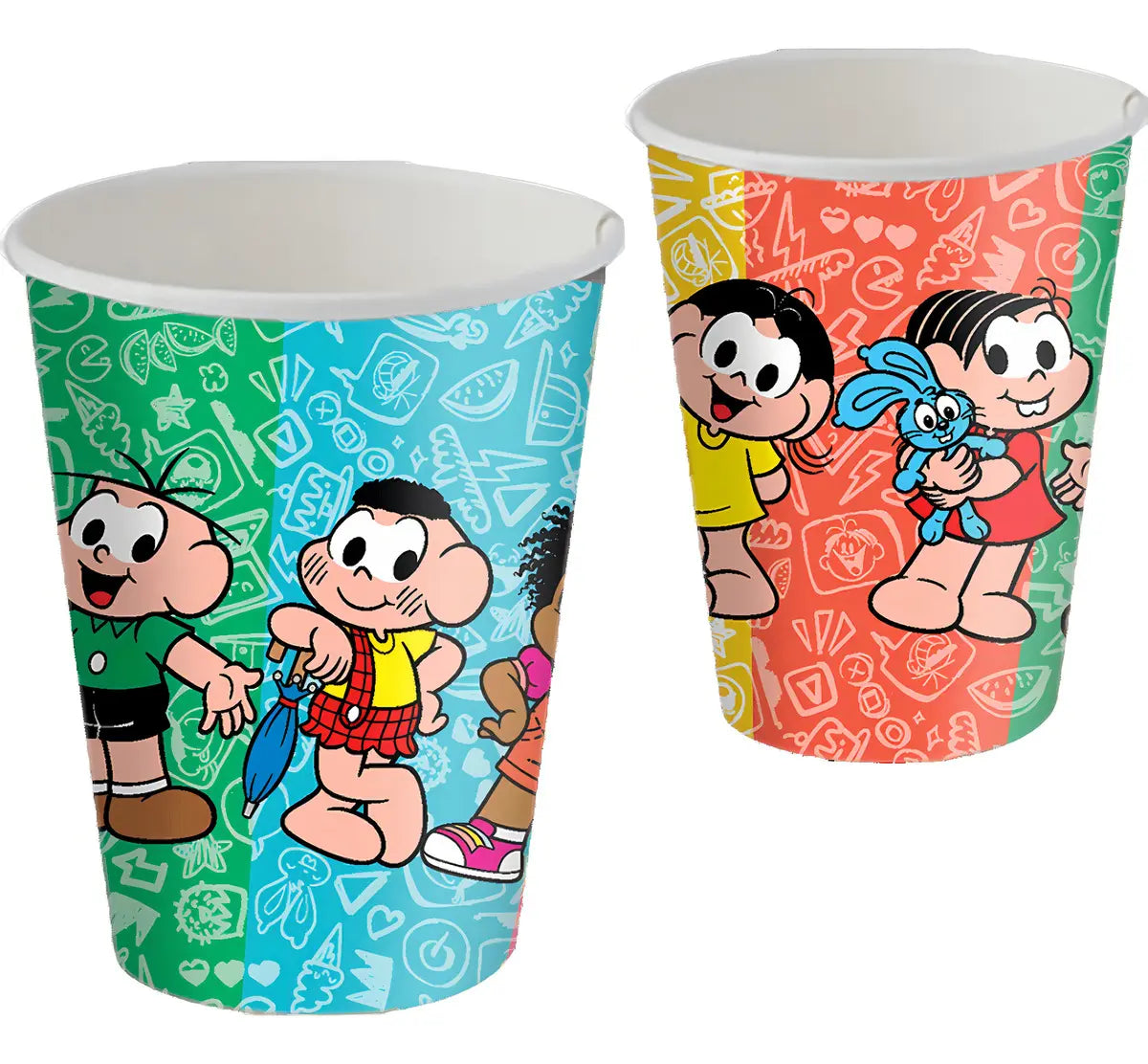 Copo Papel 200Ml Turma Da Monica 8 copos 50g
