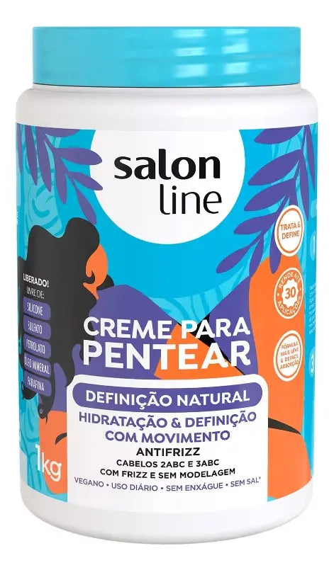 Salon Line Creme Para Pentear: Definição Natural (1Kg) Oferta!