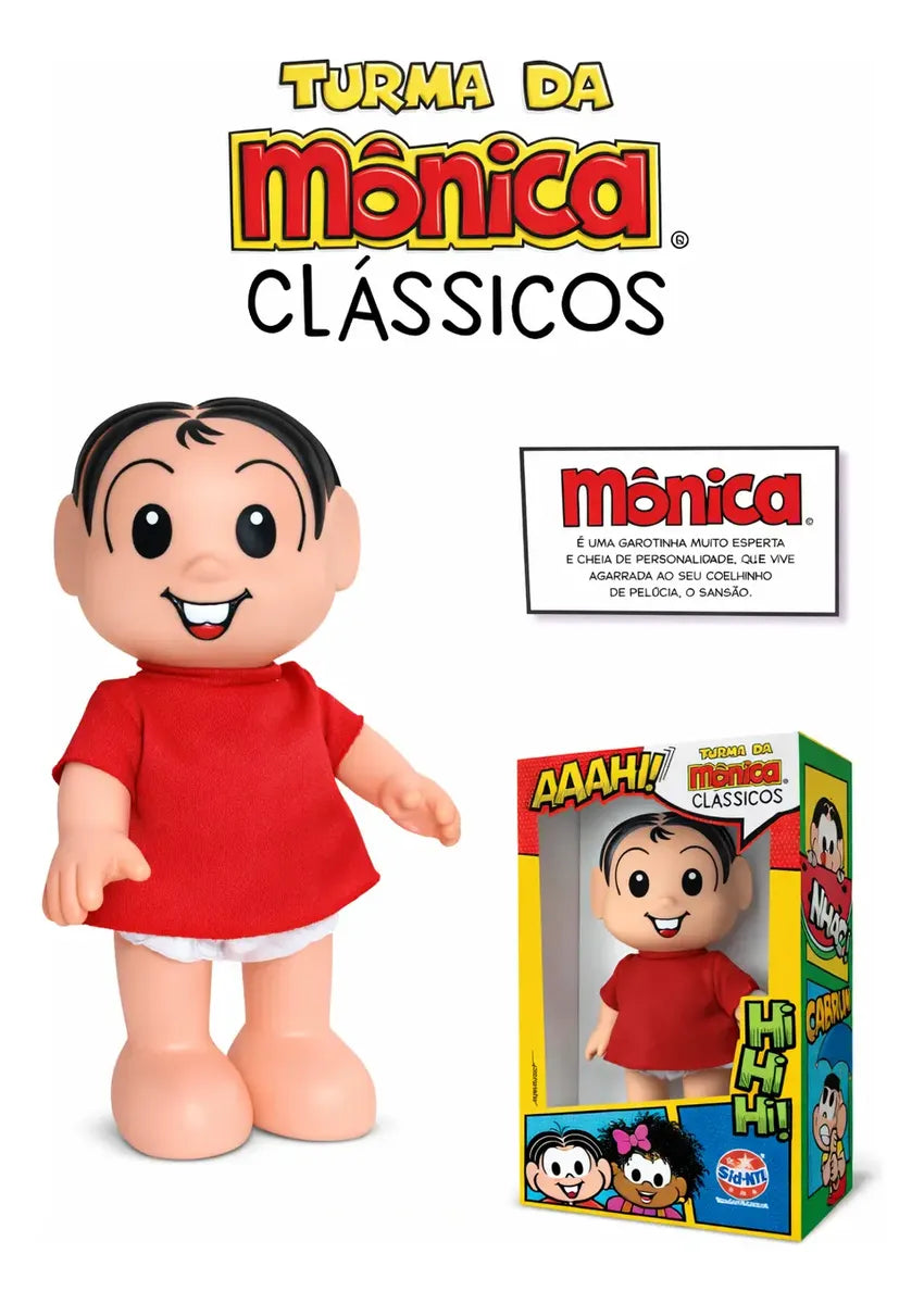 Boneco Turma da Mônica Clássicos - Mônica (385g)