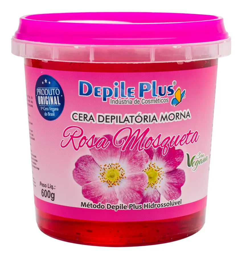 Cera Depilatória Semi-Anestésica Depile Plus Pote (600g)