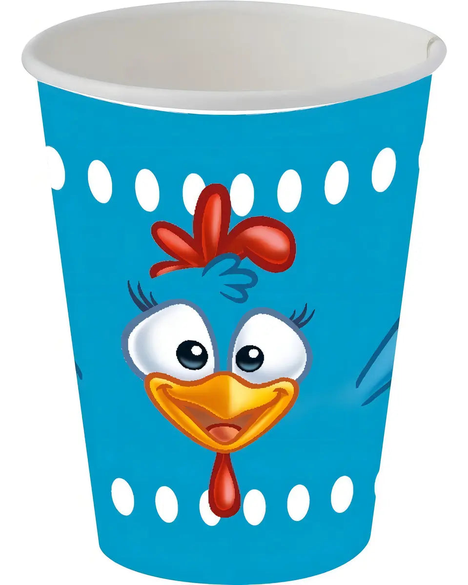 Copo Papel 200Ml Galinha Pintadinha  8 copos