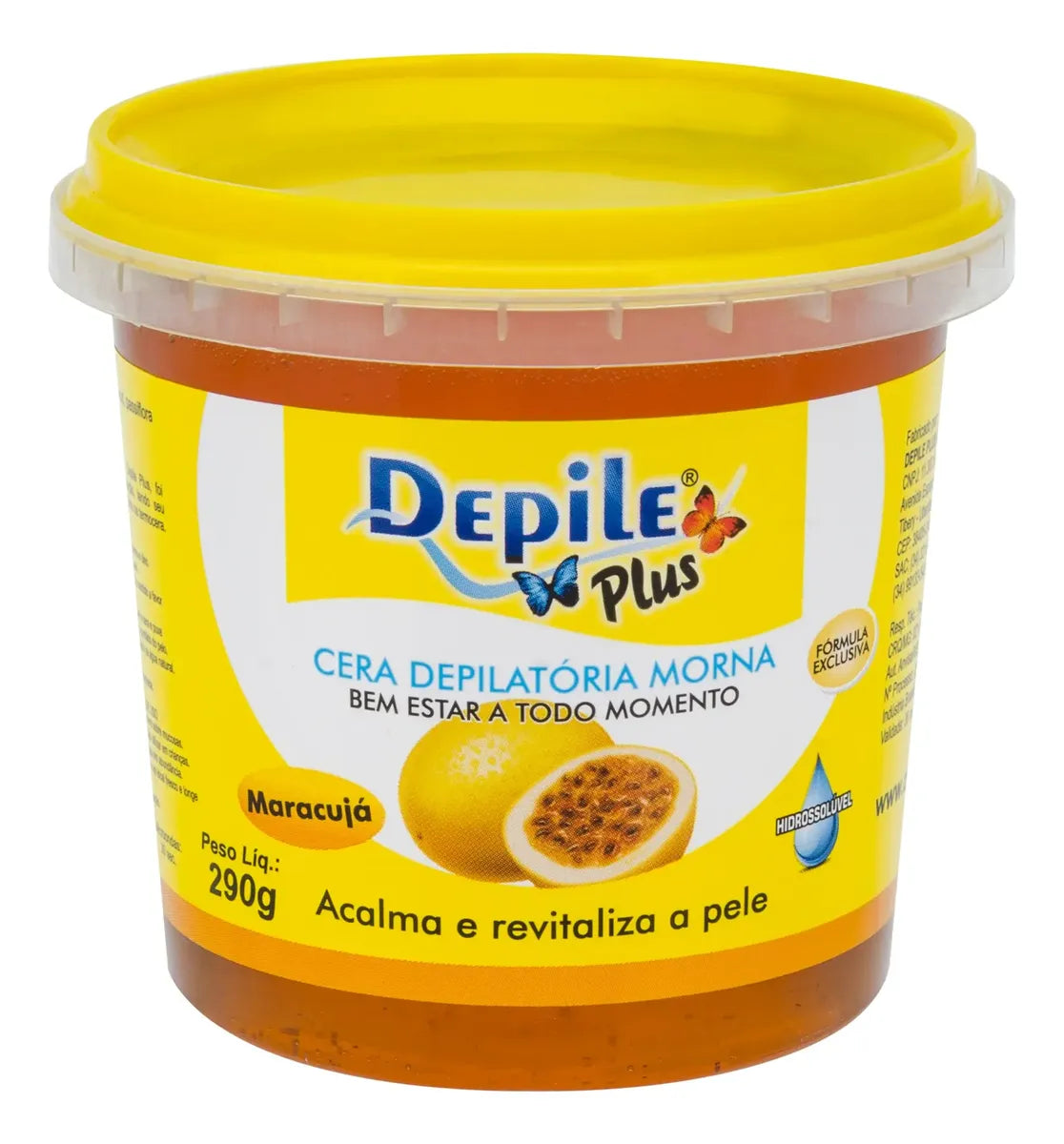 Cera Depilatória Maracujá Método Depile Plus Hidrossolúvel (290g)