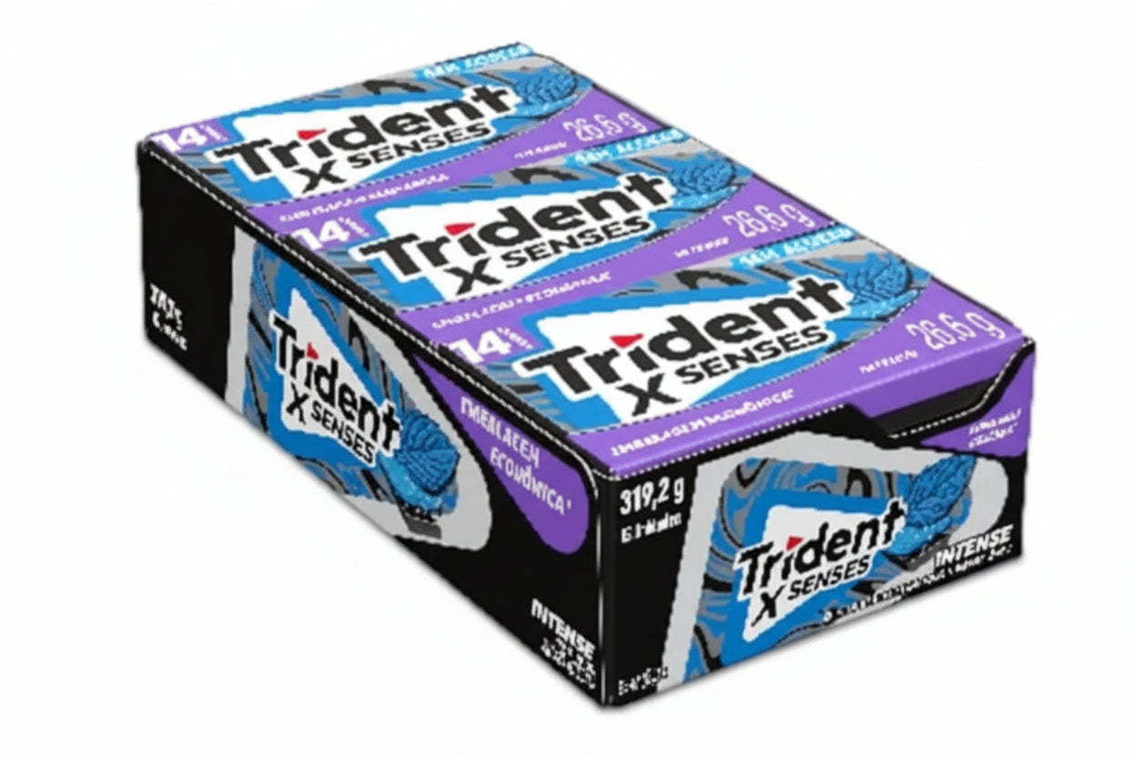 Trident Chiclete X Senses: Intense Sem Açúcar – Brasil Eu Quero