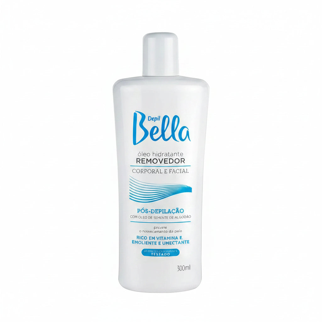 Depil Bella Óleo Hidratante Removedor Corporal e Facial Pós Depilação Com Semente de Algodão300ml