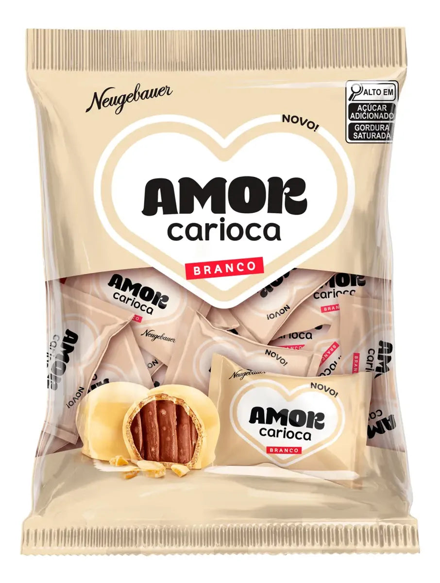 Bombom Amor Carioca Branco Pacote Neugebauer (500g)