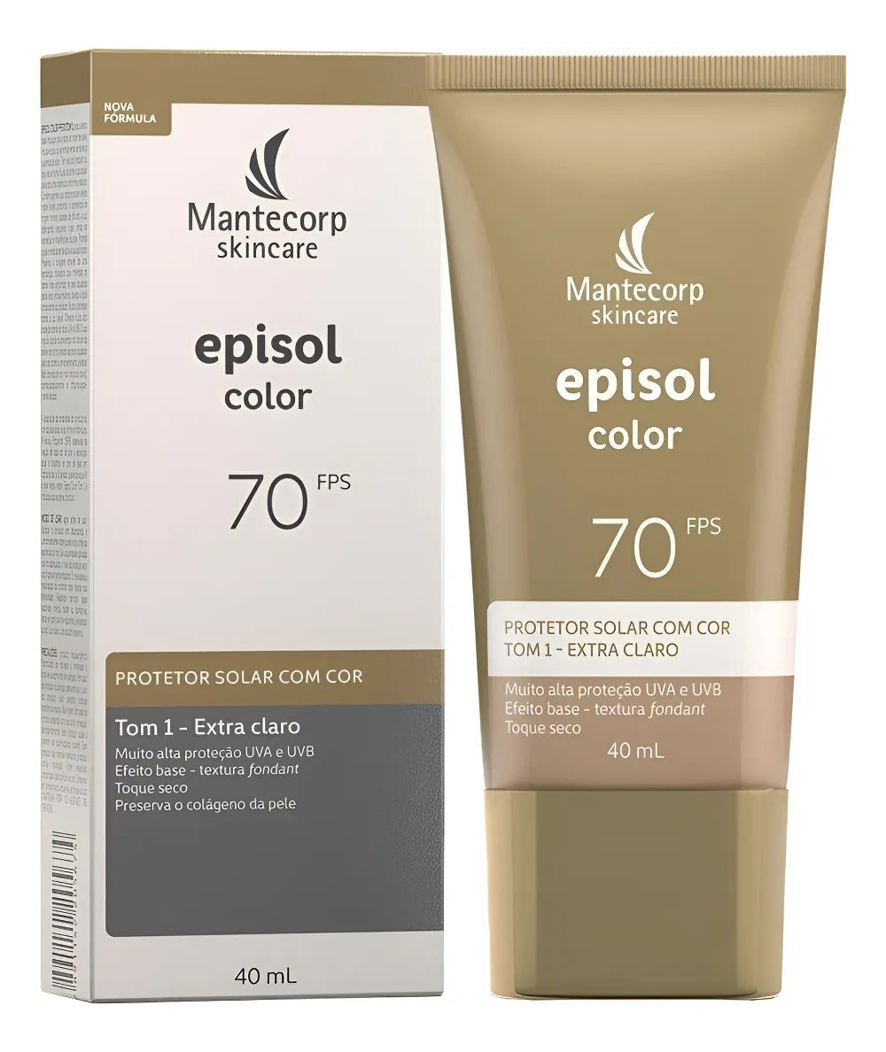 Mantecorp Episol Facial Sunscreen SPF 70 with Color - Unit (940ml) - Colors: