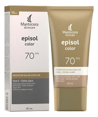 Mantecorp Episol Facial Sunscreen SPF 70 with Color - Unit (940ml) - Colors:
