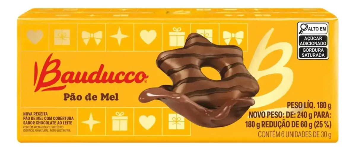 Bauducco Pão de Mel. Caixa com 6 Unidades (180g)