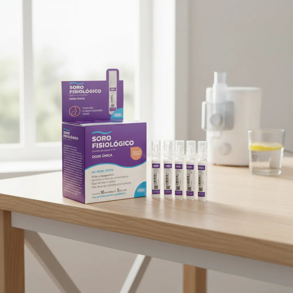 Soro Fisiológico Cloreto De Sódio A 0,9% 10 Ampolas 5ml