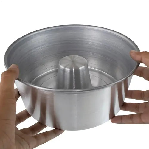 Forma de Bolo com Furo Redonda Aluminio nº 20