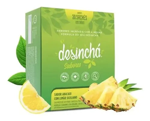 Desinchá Abacaxi com Limão Siciliano - Display 30 Envelopes (45g)