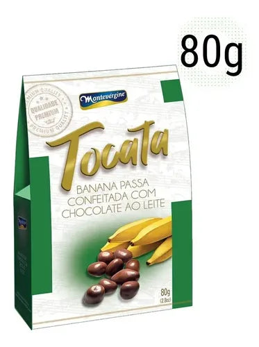 Montevérgine Tocata Bananas passas c/ chocolate ao leite 80g Promoção! 30/05