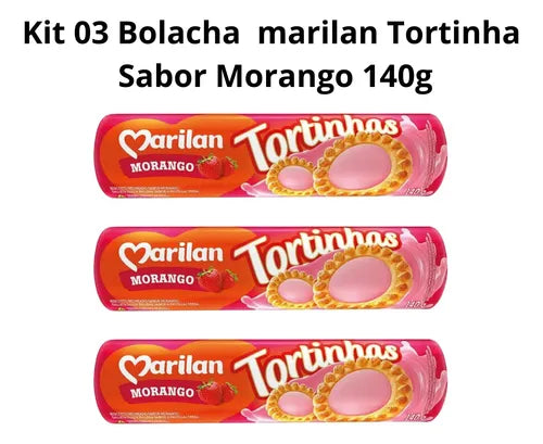 Marilan Tortinhas Morango (3x140g)