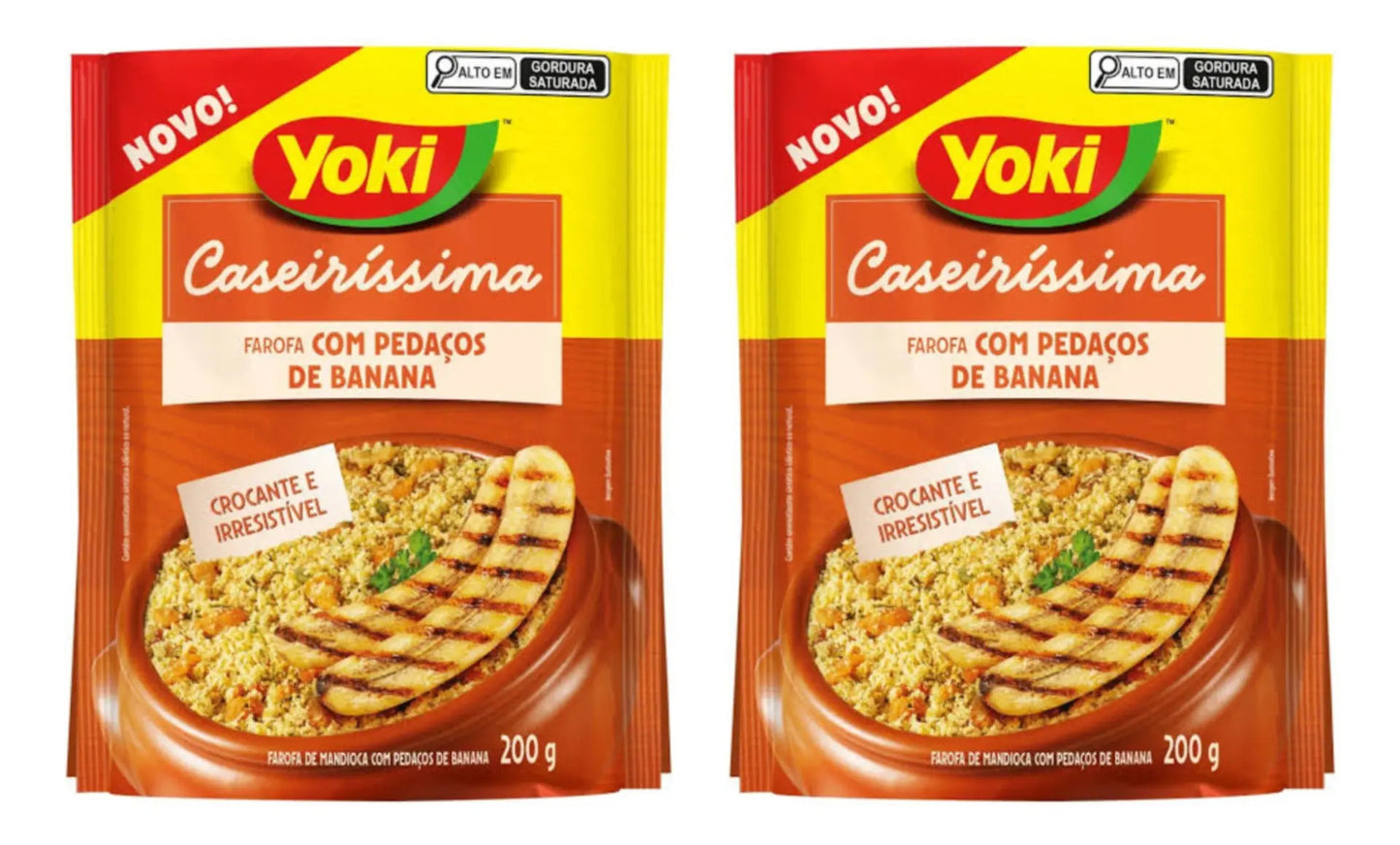 Yoki Caseiríssima Farofa com Pedaços de Banana (2x200g)
