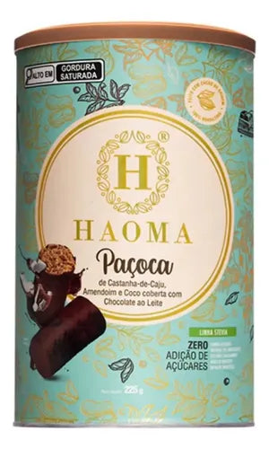 Haoma Paçoca de Castanha-de-Caju e Coco | Linha Stevia (225g)