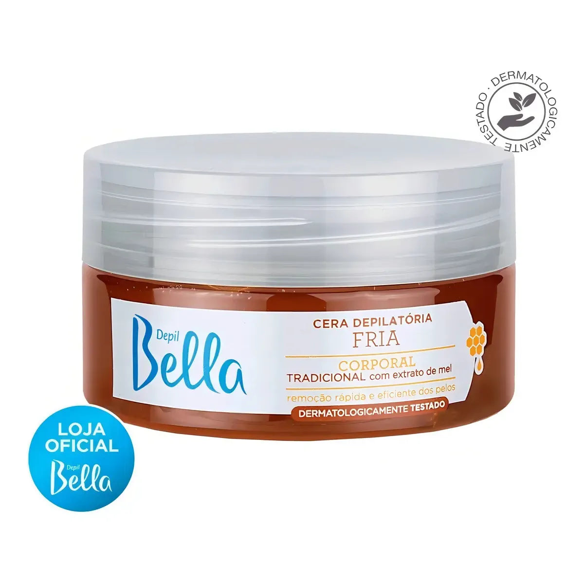 Depil Bella Cera Fria Depilatória Fria Corporal com Extrato de Mel (200g)