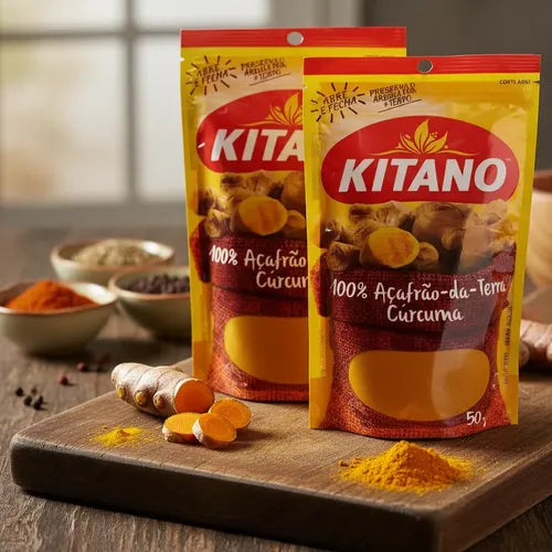 Kitano Açafrão da Terra (2x50g).