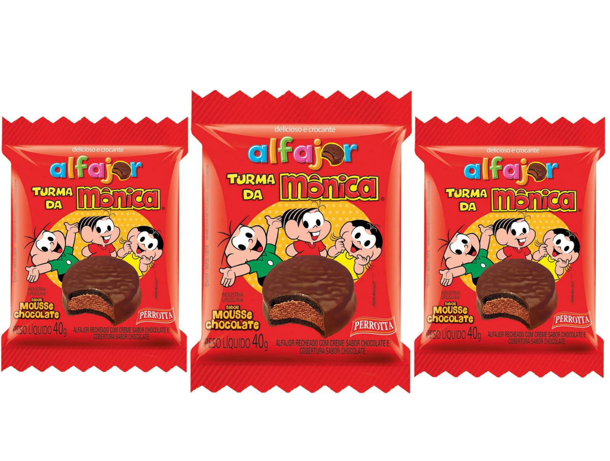Alfajor Perrotta Turma da Mônica 3x40g