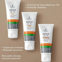 Mantecorp Protetor Solar Episol Sec Oc Fps 60 Claro 60ml