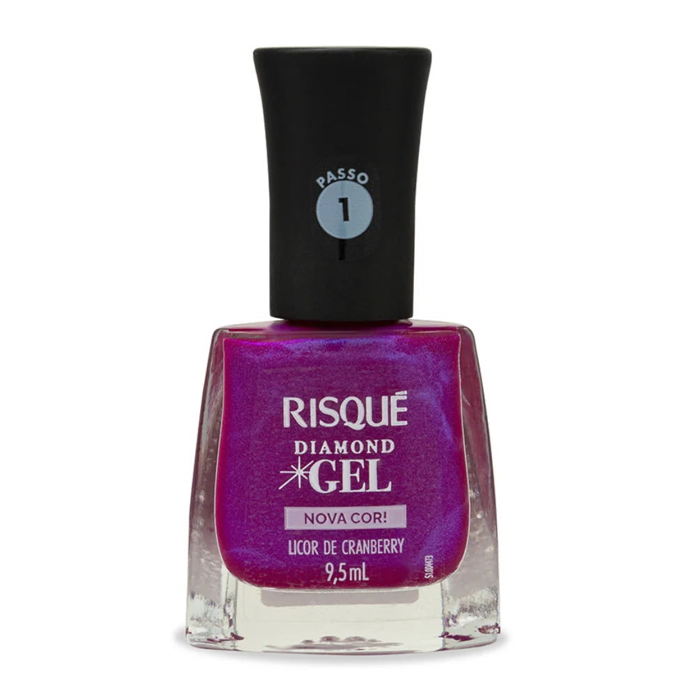 Risqué Esmalte Diamond Gel: Licor de Cranberry (9,5ml)