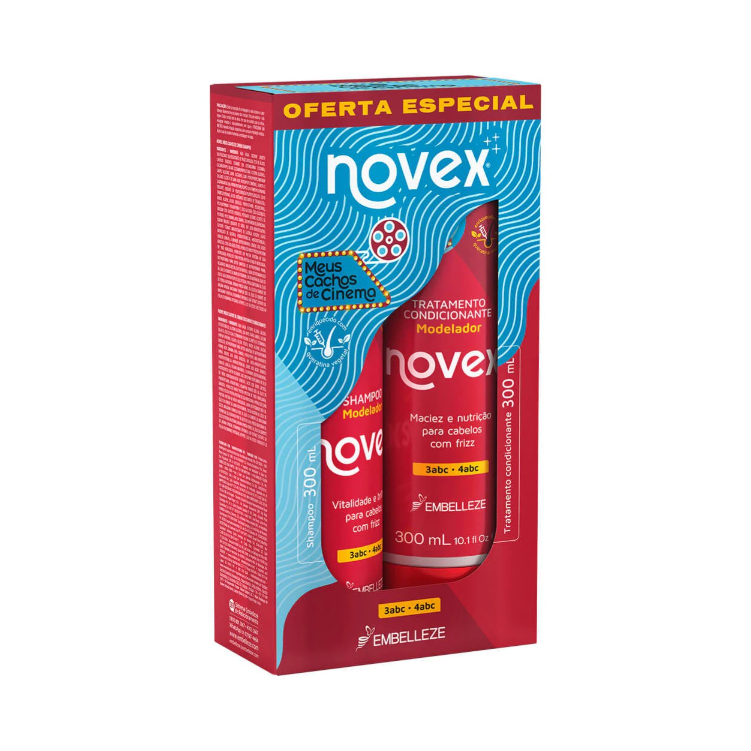 Novex Kit Shampoo + Condicionador Meus Cachos de Cinema (300ml)