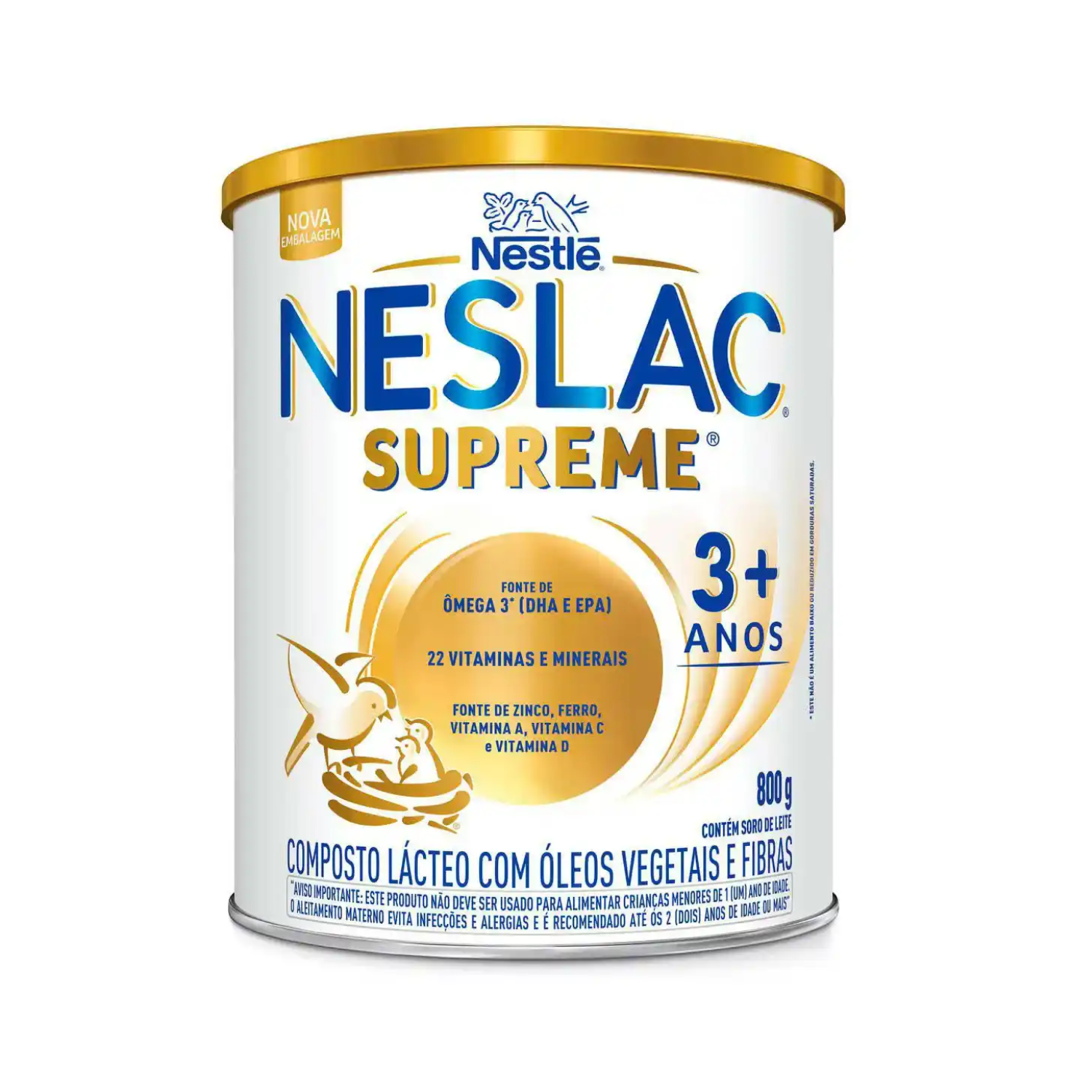 Nestlé Neslac Supreme Composto Lácteo Fase 3+ Anos (800g)