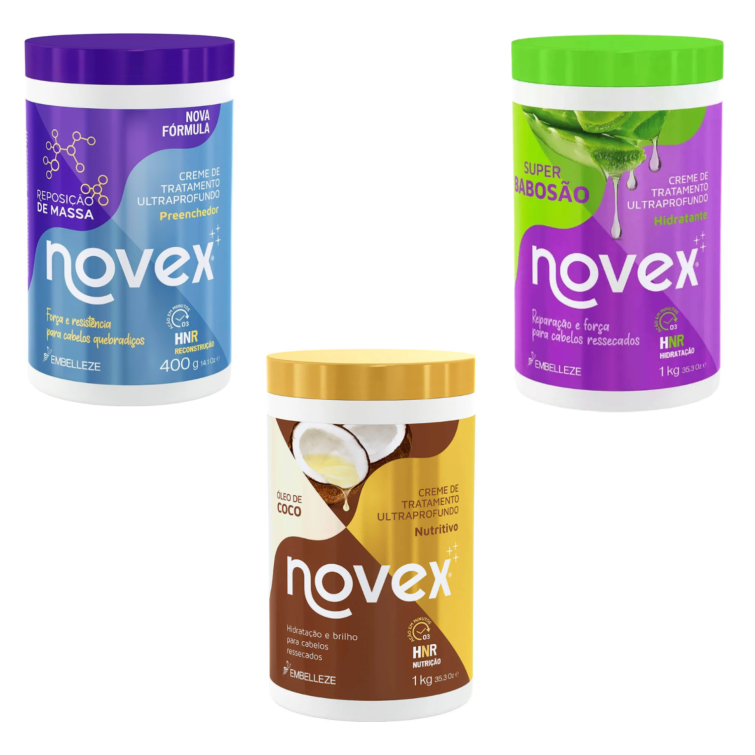 Novex Creme de Tratamento (1Kg) - Opções: