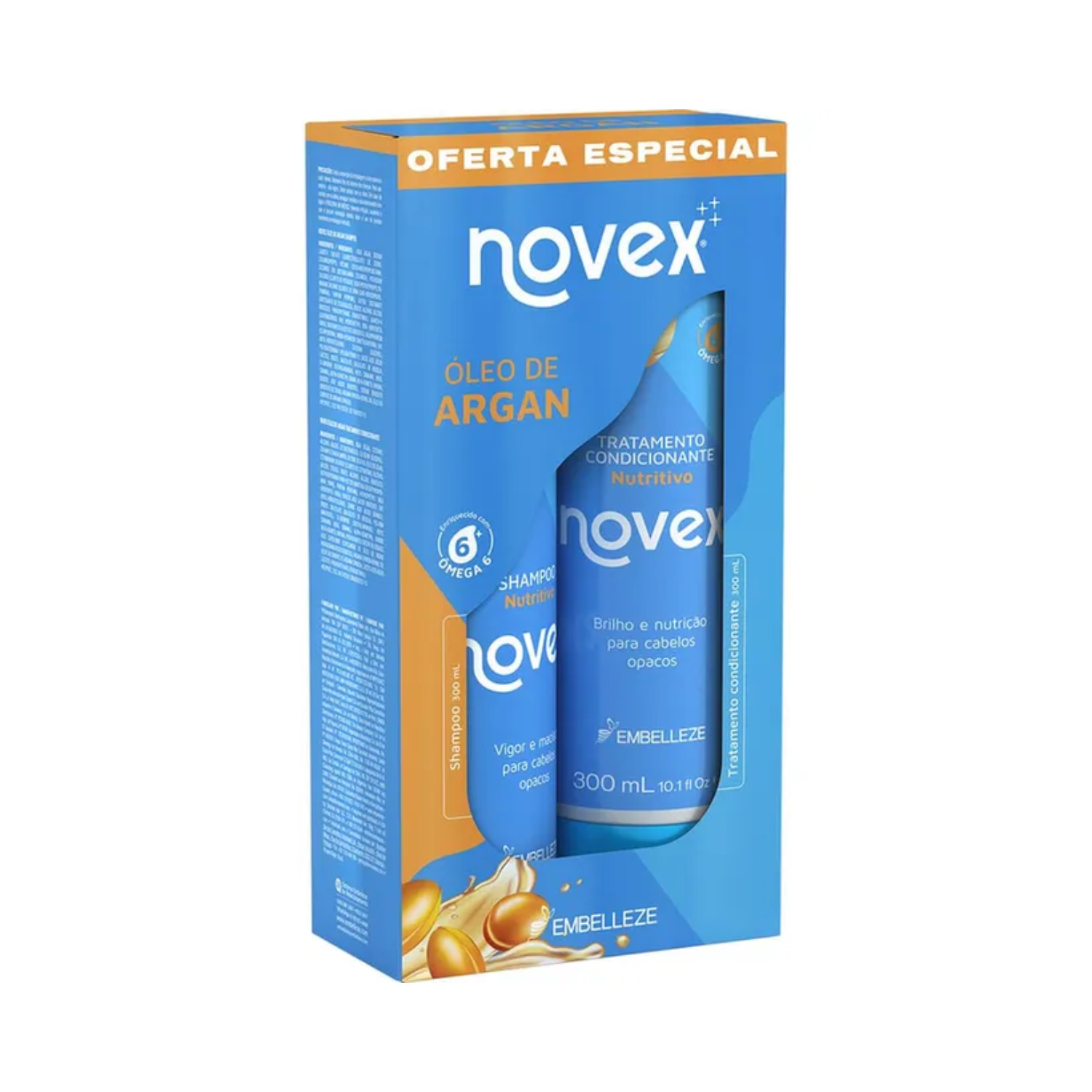 Novex Kit Shampoo + Condicionador Óleo de Argan (300ml)