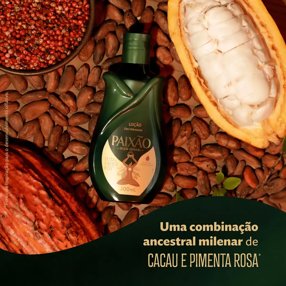Loção Hidratante Paixão Cacau E Pimenta 200ml