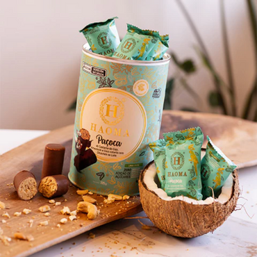 Haoma Paçoca de Castanha-de-Caju e Coco | Linha Stevia (225g)