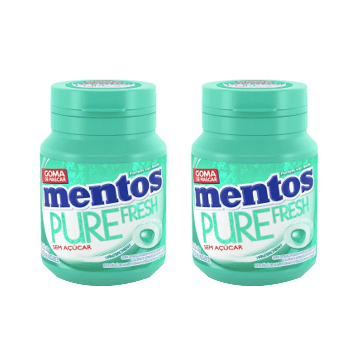 Mentos Chiclete Pure Menta (2x56g)