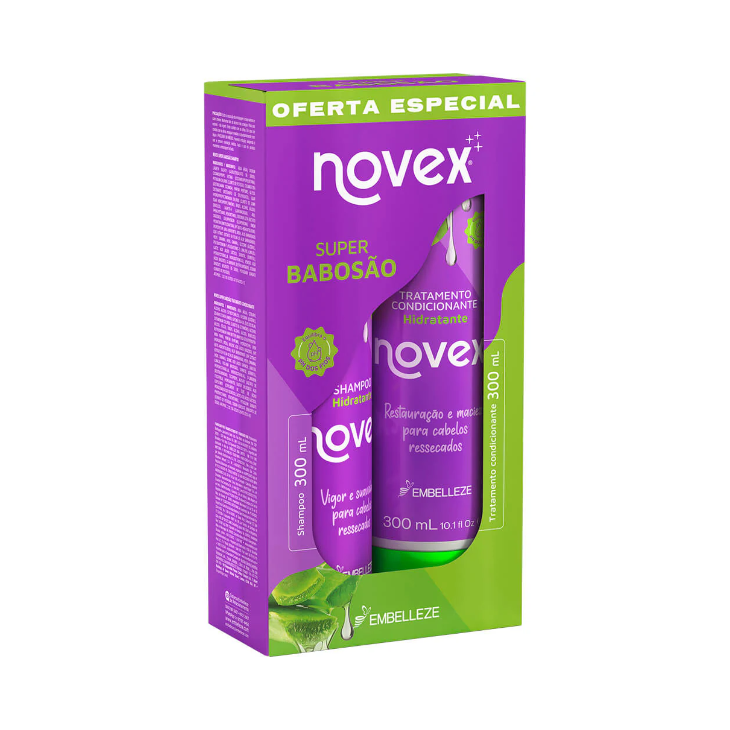 Novex Kit Shampoo + Condicionador Super Babosão (300ml)