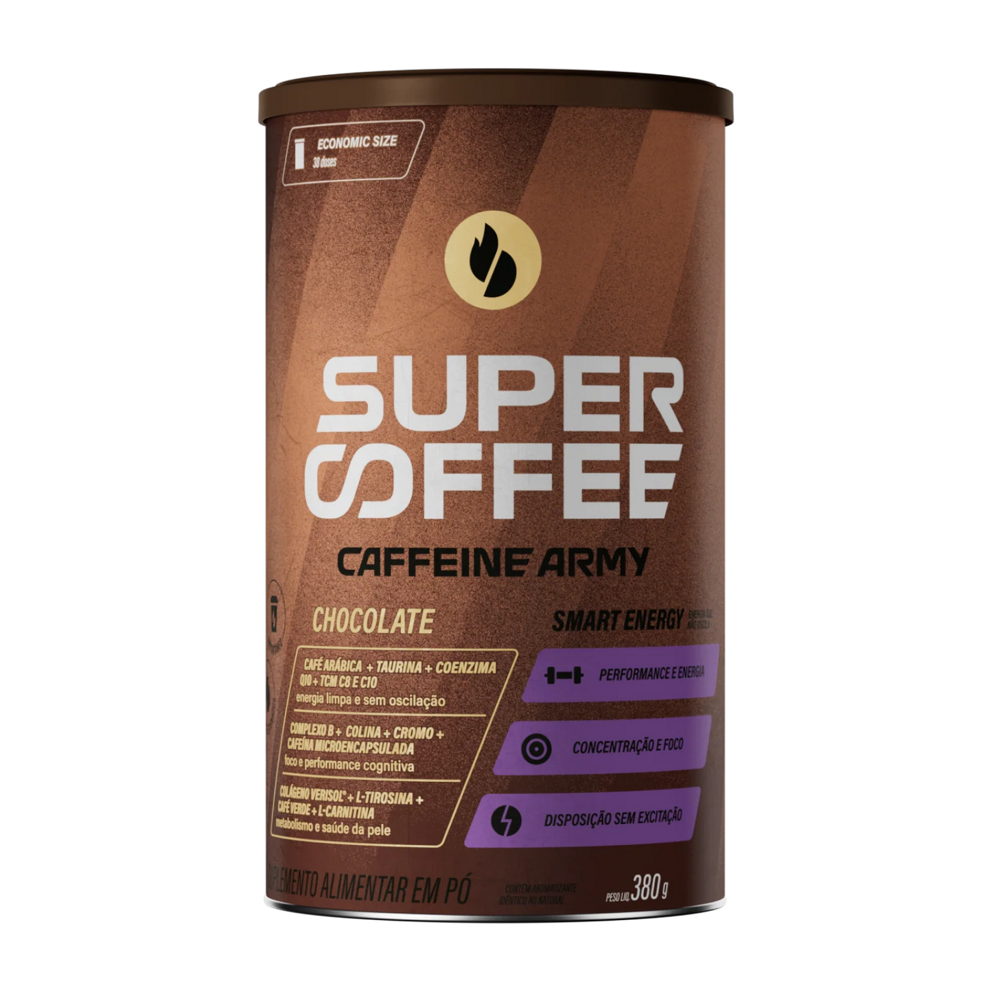 Supercoffee Caffeine Army - 1 Unidade (380g) - Sabor: