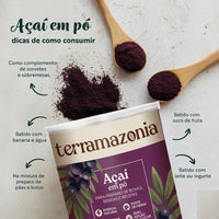 Açaí em Pó Natural Terramazonia Sem Conservantes Pote (200g)