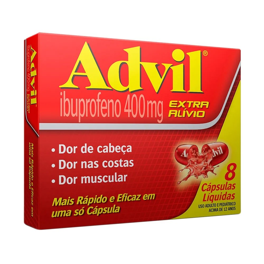 Advil Extra 400Mg 08 Capsulas Liquidas