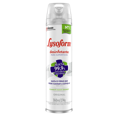 Lysoform Desinfetante Aerosol Lavanda - Unidade (360ml)